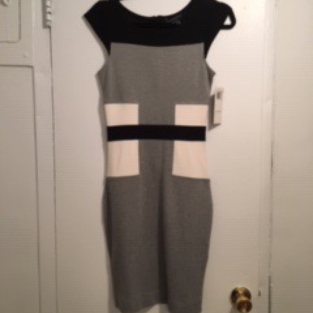 NWT--FRENCH CONNECTION COLOR BLOCKED DRESS